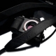 GARIZ TRACOLLA PER FOTOCAMERA IN PELLE NERA MOD AT-DSLABK