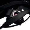 GARIZ TRACOLLA PER FOTOCAMERA IN PELLE NERA MOD AT-DSLABK