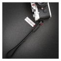 DEADCAMERAS TRACOLLA A MANO IN PELLE NERA PER FOTOCAMERE MIRROLESS