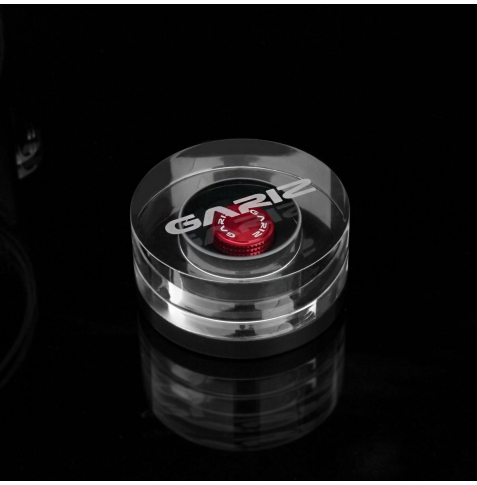 GARIZ SOFT RELEASE BUTTON ROSSO CON ATTACCO ADESIVO