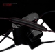 GARIZ TRACOLLA IN PELLE NERA con cuciture rosse PER FOTOCAMERE MIRRORLESS E COMPATTE