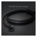 DEADCAMERAS TRACOLLA IN PELLE NERA PER FOTOCAMERE MIRROLESS