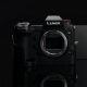 Gariz Half Case Custodia In pelle Nera per Panasonic Lumix S1 (Nero)